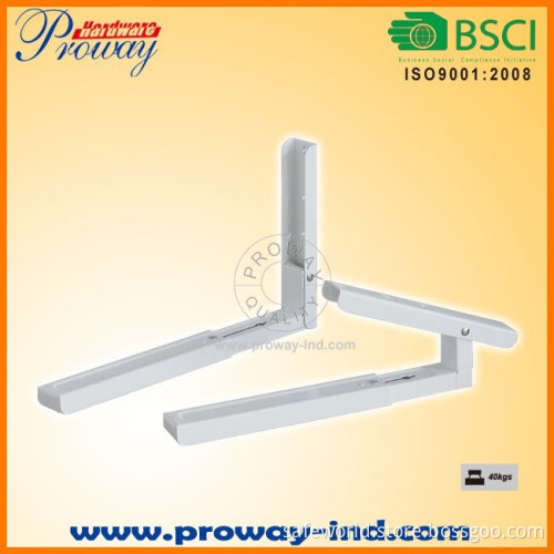 Foldable microwave oven wall mount bracket Adjustable in depth for 305-450mm